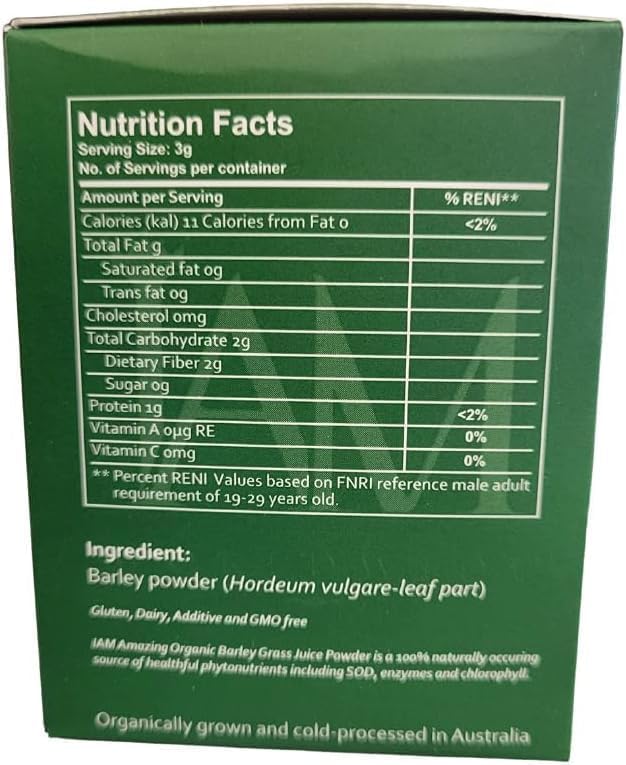 IAM Amazing Pure Organic Barley Powder Drink Barley Green Natural Blend