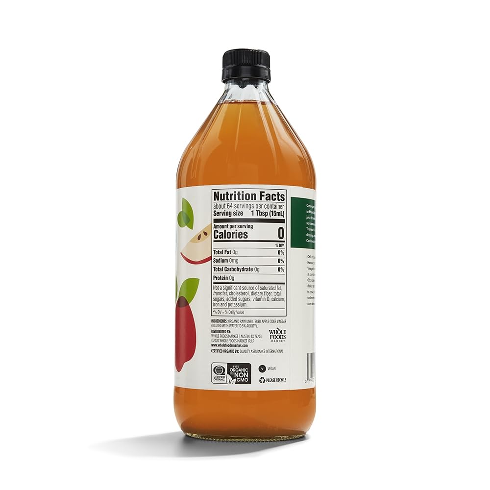 365 by Whole Foods Market, Vinegar Apple Cider Organic, 32 Fl Oz