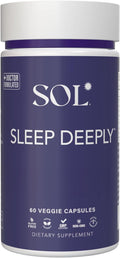 Sleep Deeply Supplement for Adults - 60 Capsules - Natural Nighttime Aid with Deep Relaxation & Calming Herb Blend - Vegan, Gluten-Free