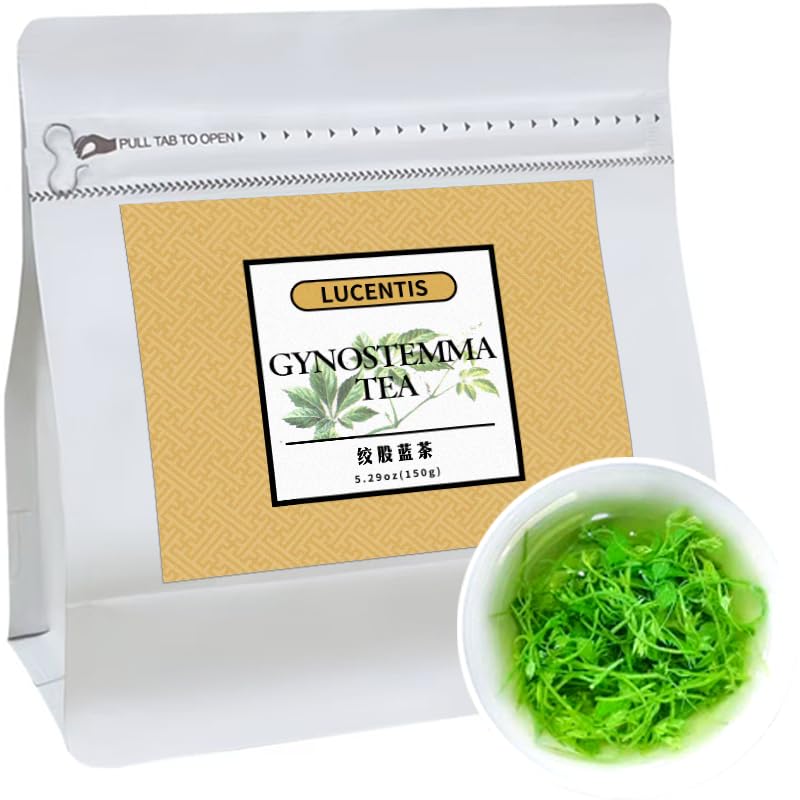 Gynostemma (Jiaogulan) Loose Leaf Tea 150g (5.3oz) – Premium Herbal Tea, Antioxidant & Wellness Support, 绞股蓝茶