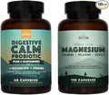 Natural Rhythm Calm Digestion Bundle - Triple Calm Magnesium (120 Capsules) + Digestive Calm Probiotic (60 Capsules)