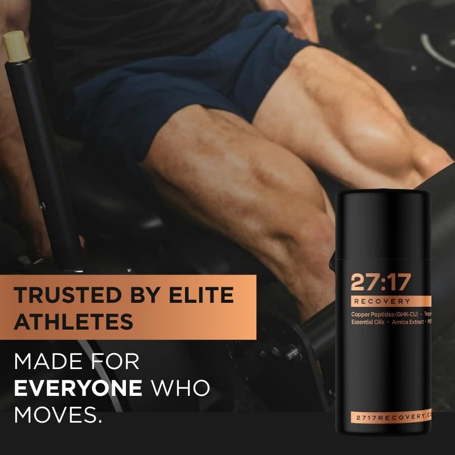 27:17 Recovery – Muscle Recovery Cream with Copper Peptides, Arnica, MSM & Menthol – Fast-Absorbing Joint & Muscle Support Lotion – Premium, Non-Greasy Peptide Cream (100ml / 3.38oz)