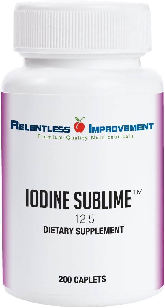 Iodine Sublime® 12.5mg 200 Caplets with Potassium Iodide