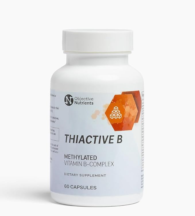 Thiactive B Complex, Uniquely Formulated, Contains TTFD & Benfotiamine, No Toxic Fillers, Supports Energy Metabolism, Third Party Tested, Made in USA, 60 capsules