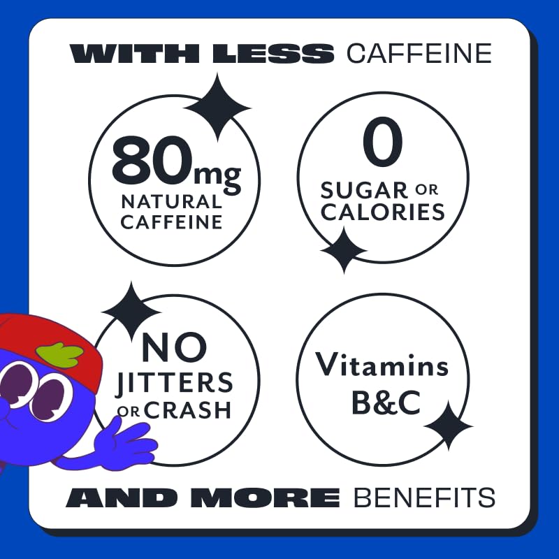 ASPIRE® Mixed Berry, Healthy Energy Drink 80mg Natural Caffeine, Zero Sugar No Carbs Keto Friendly, 24 Pack Green Tea Sugar Free Drink Low Caffeine Zero Calorie