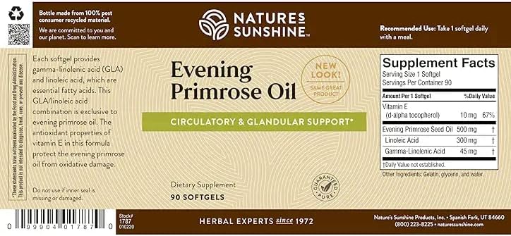Nature's Sunshine Evening Primrose Oil Capsules (90)