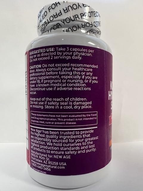 NEW AGE Collagen Pills Biotin Keratin Saw Palmetto Hyaluronic Acid - Vitamin E Folic Acid Pumpkin Seed MSM - 90 Count (Pack of 2)