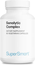 Supersmart - Senolytic Complex (Advanced Formula) - with Fisetin, Quercetin, Bromelain - Patented Ingredients - Senolytic Supplement | Non-GMO & Gluten Free - 90 Vegetarian Capsules