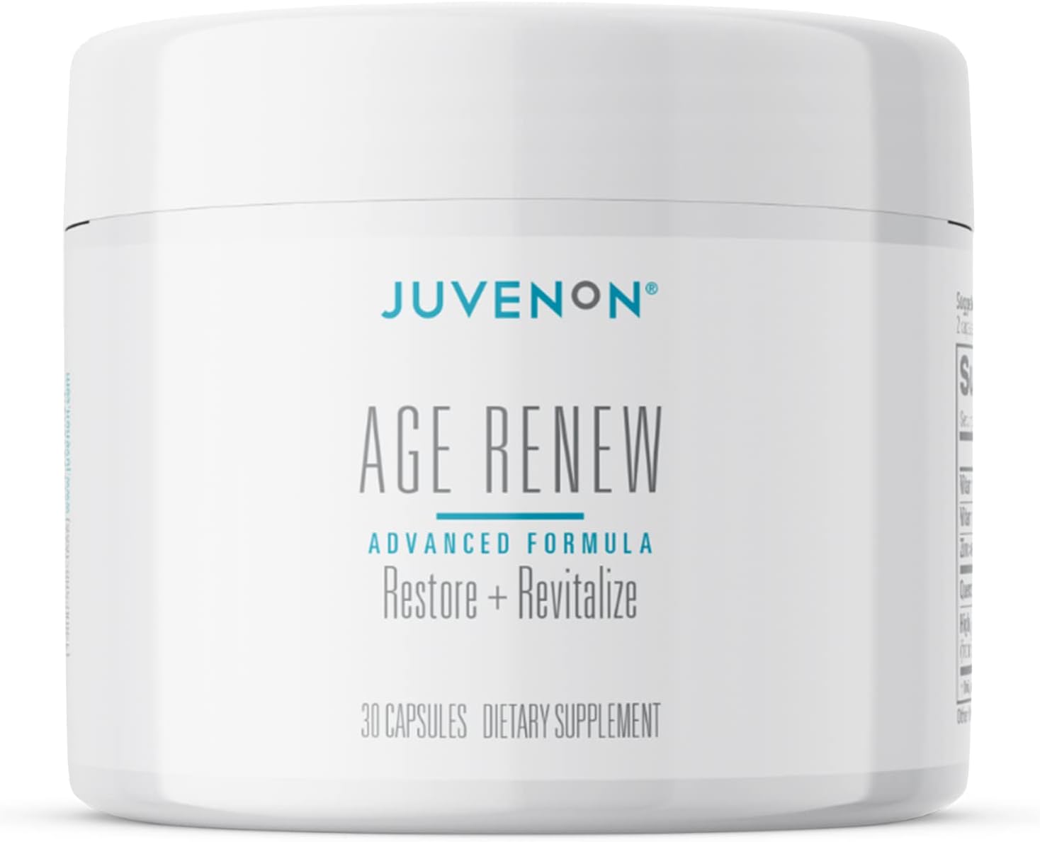 Juvenon AgeRenew Beta Glucan Anti Aging Immunity Support Supplement, Beta Glucan with Zinc Quercetin for Immune Defense Boost
