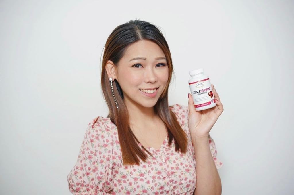 Female Hormone Supplement - Menopause Support Capsules for Women - Womens Hormone Support with Black Cohosh, Red Clover, Blessed Thistle, Wild Yam, & Raspberry - 60 Vegetable Capsules