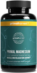 Magnesium Supplement Complex 310mg by Primal Harvest with Magnesium Glycinate, Citrate, Malate, and Zinc 120 Capsules