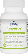 Arthur Andrew Medical, Serretia, Serrapeptase Formula for Muscle and Sinus Support, 30 Capsules