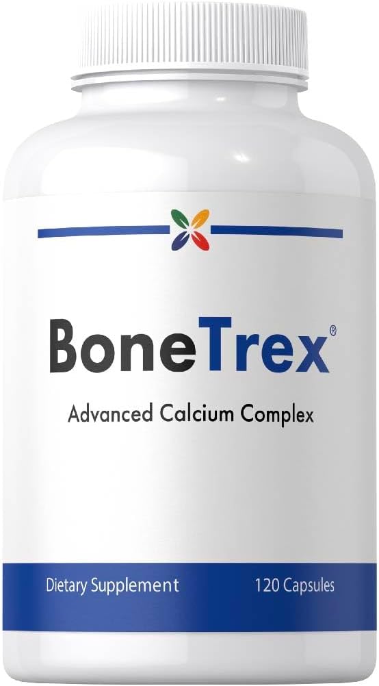 Stop Aging Now - Calcium Complex Supplement - 120 Capsules - BoneTrex with Magnesium, Vitamin D, Vitamin K2 and Boron