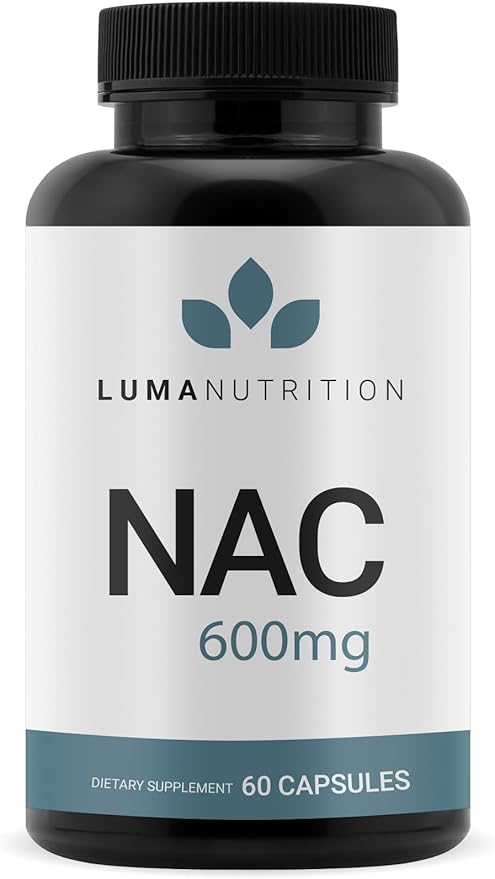 Luma Nutrition NAC 600 mg Capsules - NAC Supplement N-Acetyl Cysteine for Antioxidant, Respiratory & Cellular Support - Supports Immune Function, Exercise Recovery - GMP and Made in USA