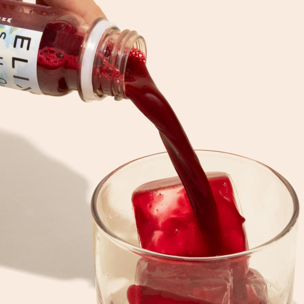 Elixir Shots, Endurance & Wellness Shot with Cold-Pressed 100% Organic Ingredients, Beet, Carrot, Celery, Lemon, No Added Sugars or Artificial Ingredients, 12 Pack