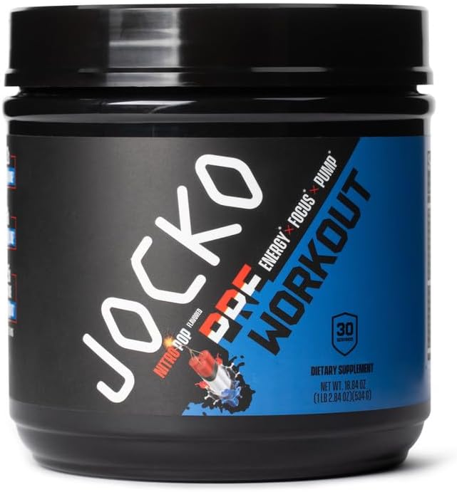 Jocko Fuel 3 Pack Bundle - Creatine, Chocolate Peanut Butter MOLK Protein, & Nitro Pop Pre Workout