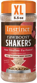 Instinct Raw Boost Shakers, Freeze-Dried Powder, Dog Food Topper - Beef, 5.5 oz. Bottle