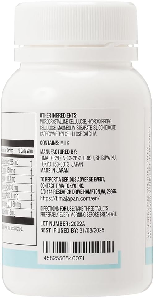 MTCONTROL | Japanese Anti-Oxidant & Mitochondrial Supplement | Worldwide Patented Supplement on Stress Reduction | Promotes Hair, Skin & Health Maintanance | 100 Tablets (30 Servings)