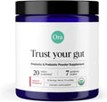 Ora Organic Prebiotic and Probiotic Powder Supplement - 20 Billion Probiotics, 7 Strains for Best Prebiotic Powder, Non-GMO, Probiotics for Women, Men & Kids - Apple Raspberry Flavor, 30 Servings…