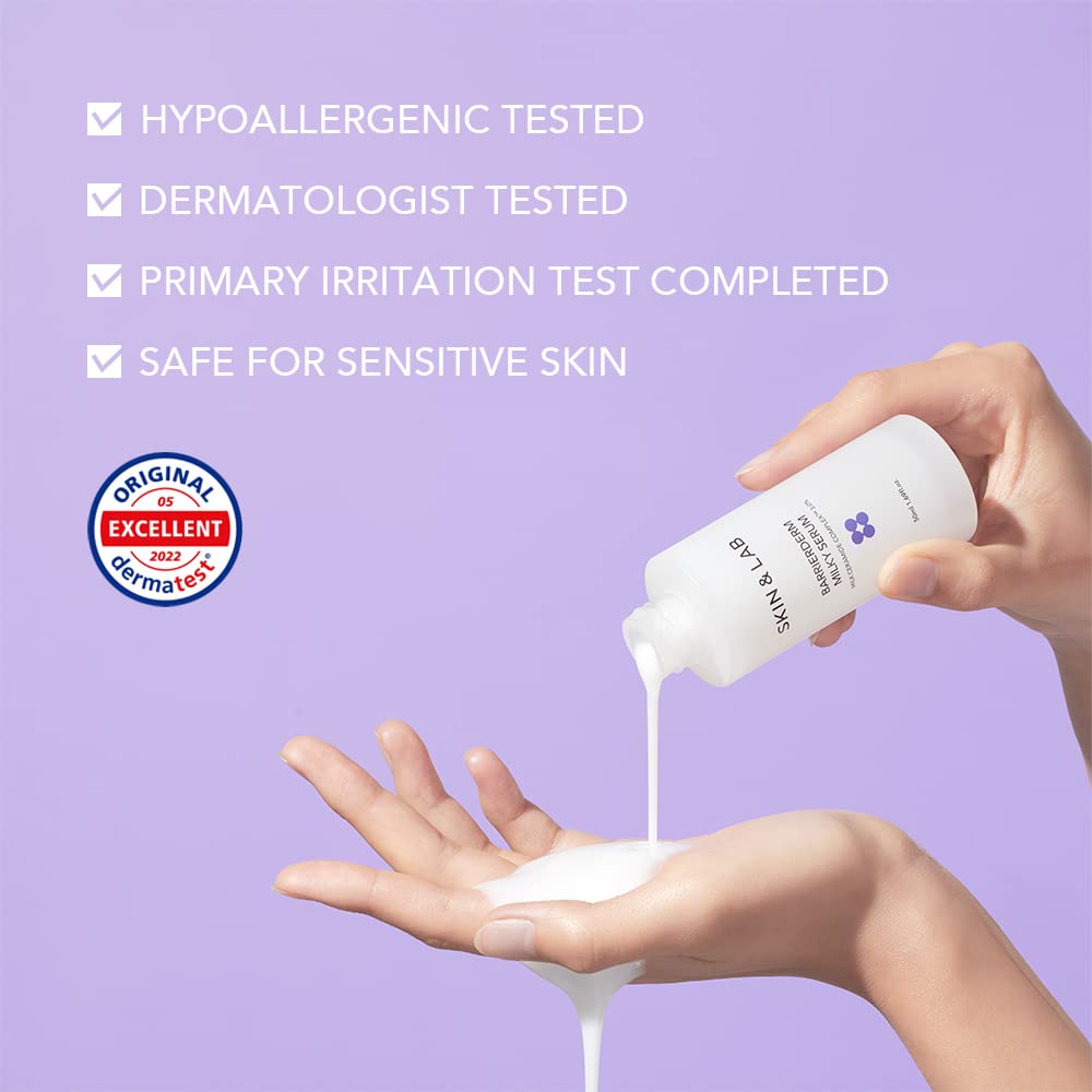 [SKIN&LAB] Barrierderm Milky Serum | Milk Ceramide Complex, Squalane, and Panthenol to repair Skin Barrier | Made in Korea | 1.69 Fl Oz