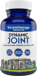Stonehenge Health Dynamic Joint Health Supplement – Fast-Acting Support with AprèsFlex® Boswellia, MSM, Multi-Type Collagen, Turmeric, Bromelain, Vitamins C & D3 – Supports Joint Comfort – 60 Capsules