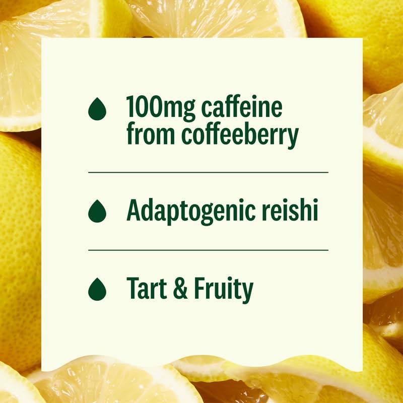 Suja Organic Energy Shot with Coffee Fruit & Reishi Mushroom | 100mg Natural Caffeine | Functional Shots | Cold-Pressed Juice with Live Probiotics | Plant-Based & Gluten Free