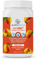 HydraAlka+ Premium Hydration Supplement | Alkalize & Hydrate with Electrolytes | Supports pH Balance, Non-Chronic Heartburn Relief, Muscle Recovery & Bone Health | 30 Servings, 3 Flavors