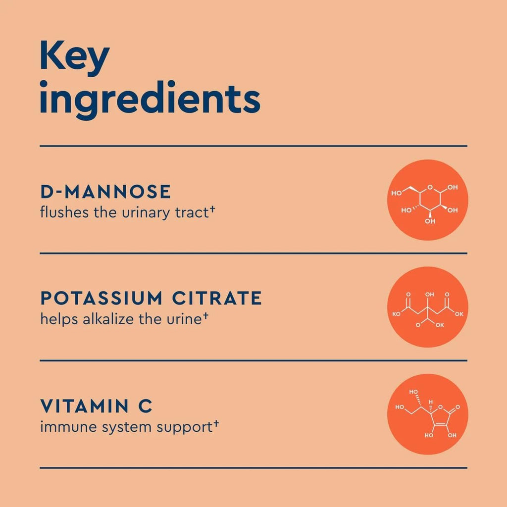 Uqora Flush - Urinary Tract* with D-Mannose, Vitamin C, Vitamin B6, Potassium, Magnesium & Calcium - Gluten-Free & Vegan - Unflavored - 10 Packets (1 Pack)