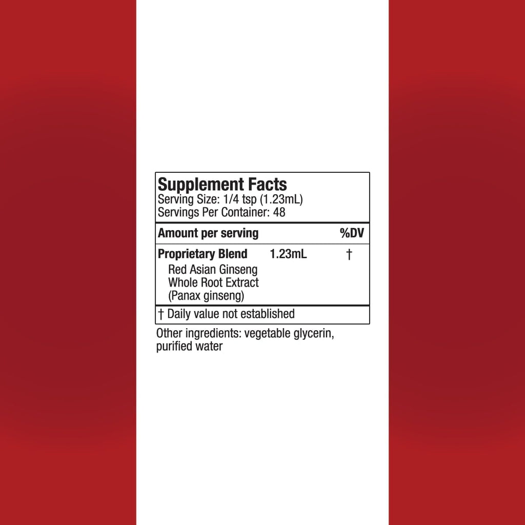 Active Ginseng Korean Red Panax Ginseng with Natural Ginsenosides - Fast-Absorbing Liquid - Supports Healthy Energy, Vitality, Mood and More