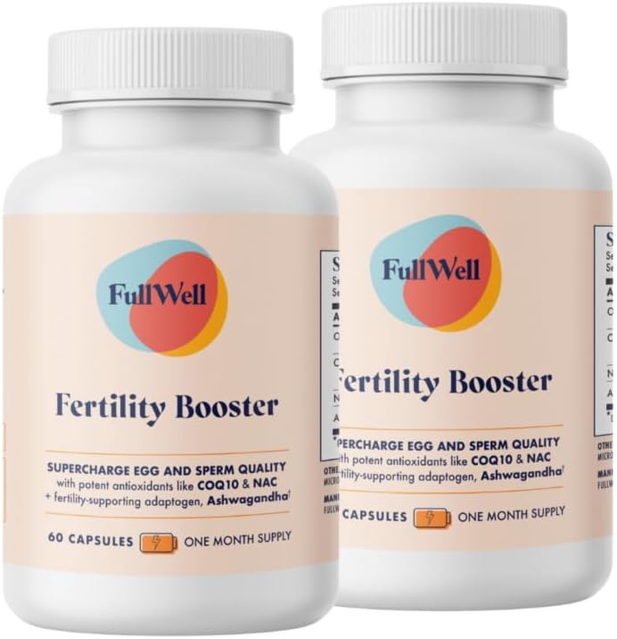 Fertility Booster for Men & Women | Conception Support for Healthy Egg Quality, Sperm Motility and Strength | Dietitian-Formulated | Ashwagandha, CoQ10 & NAC, 3rd Party Tested, 60 Servings