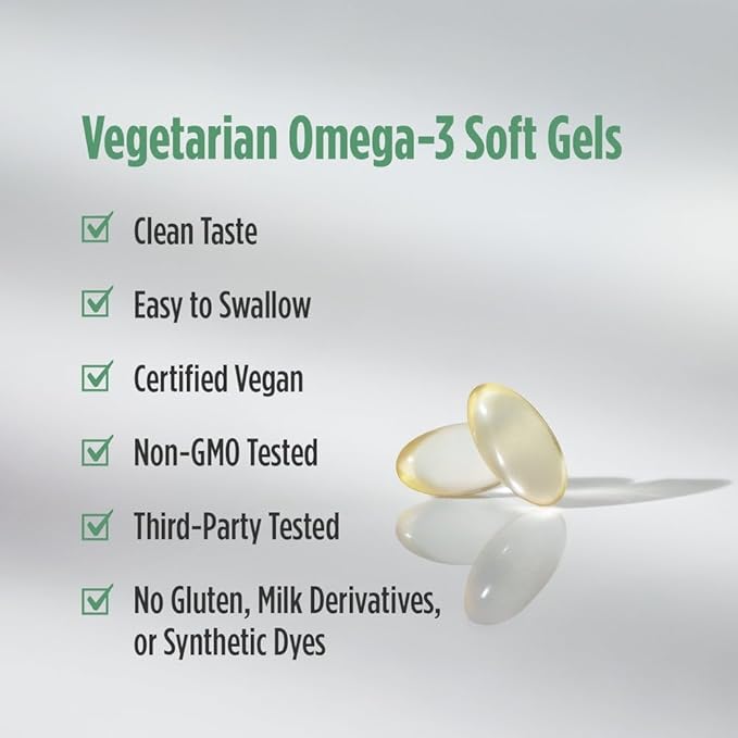 Nordic Naturals Algae DHA - 90 Soft Gels - 500 mg Omega-3 DHA - Certified Vegan Algae Oil - Plant-Based DHA - Brain, Eye & Nervous System Support - Non-GMO - 45 Servings