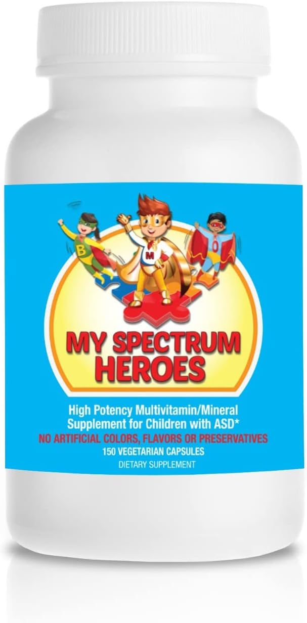 Children's Multivitamin Supplement - Acetyl-l-carnitine, Choline, Coenzyme Q10, Inositol, MSM, MTHF, NAC for Daily Nutritional Help and Cognitive Health (150 Capsules)
