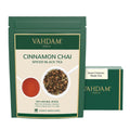 VAHDAM, Cinnamon Masala Chai Tea (50+ Cups,3.53oz) Ancient Cinnamon Tea Recipe | Spiced Chai Tea Loose Leaf | Brew Hot Black, Iced Or Chai Latte | Pure Unblended Loose Leaf Tea | Vacuum Sealed