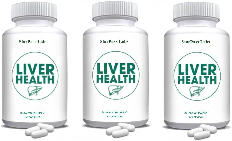 Liver Health | Liver Detox & Cleansing Repair Formula with Natural Nutrients Vital to Liver 60 Caps (3 Pack)