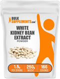 BulkSupplements.com White Kidney Bean Extract Powder - White Kidney Bean Powder - Herbal Supplement - Gluten Free, 1.5g per Serving, 250g (8.8 oz) (Pack of 1)