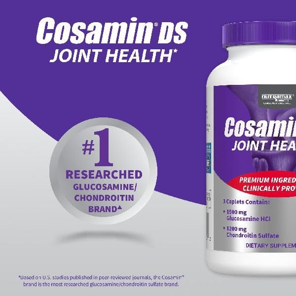 Nutramax Laboratories Cosamin® DS Joint Health Supplement with Glucosamine & Chondroitin for Adult Men & Women, Joint Supplement, 210 Capsules