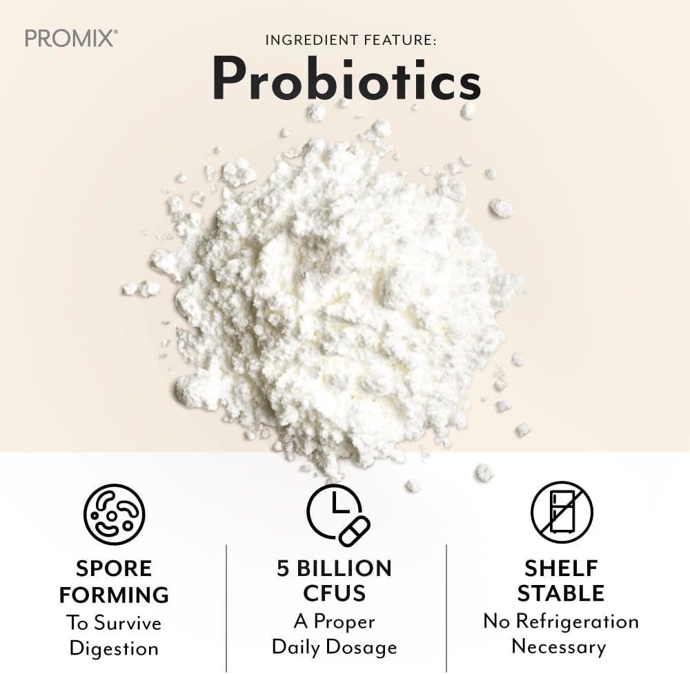 ProMix Nutrition Debloat Prebiotics and Probiotics, Bloating relief for Women, Gut cleanse detox for Men and Immune Support - White Peach - 30 Servings (Pack of 30)