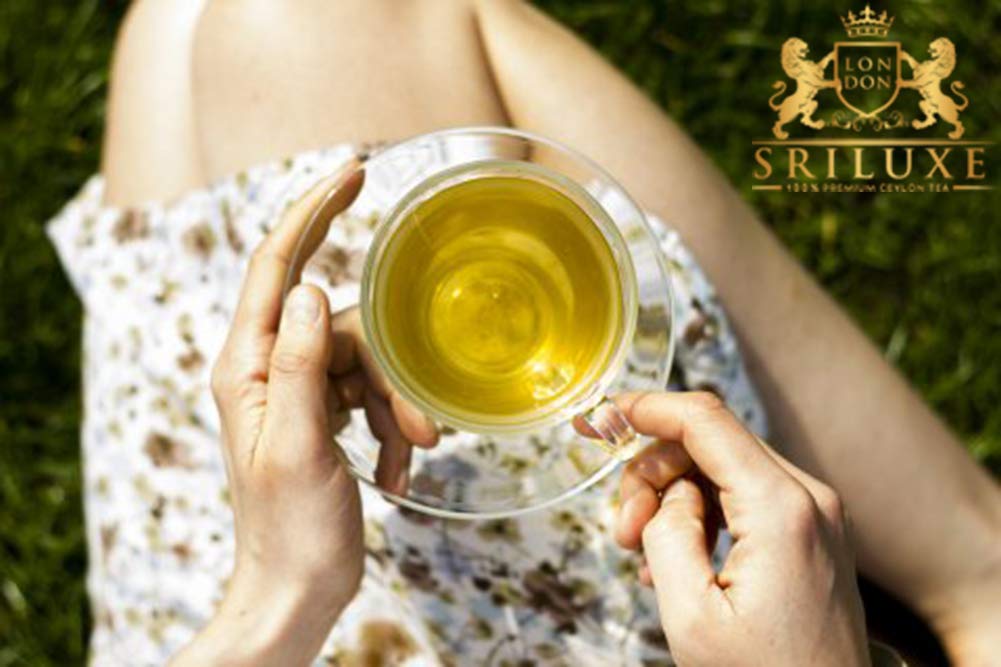 SRILUXE - Premium Quality Ceylon Green Tea Bags Exquisite Taste and Aroma | Brew Hot Tea, Iced Tea or Kombucha Tea (100 Teabags)