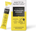 Earth's Splendor Electrolytes Powder Packets Lemon Lime Hydration Drink Mix Sticks with Essential Vitamins for Energy & Sports Performance | Travel-Friendly Single-Serve Packets for Daily Use 10 Pack