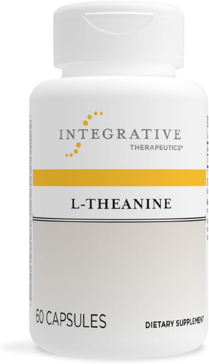 Integrative Therapeutics L-Theanine - Amino Acid Supplement for Stress & Relaxation Support* - Vegan, Gluten-Free & Dairy-Free - 60 Capsules (30 Servings)