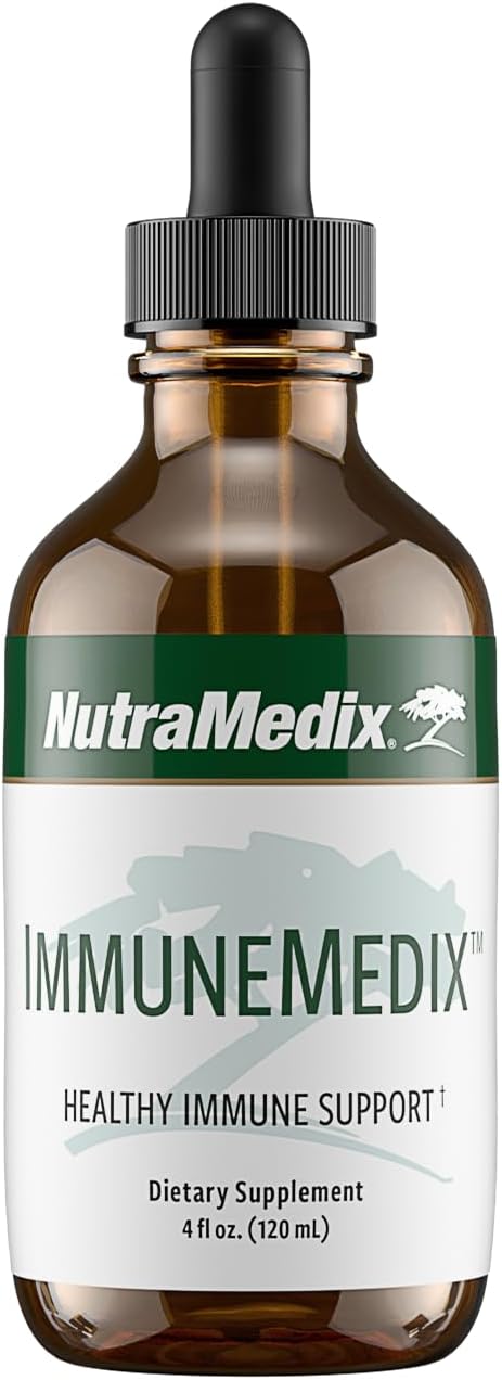 NutraMedix ImmuneMedix - Seasonal Immunity Supplement with 11 Plant & Mushroom Extracts - Broad-Spectrum Herbal Formula - Bioavailable Immune Support Supplement - Aid Innate & Adaptive Immunity (4 oz)