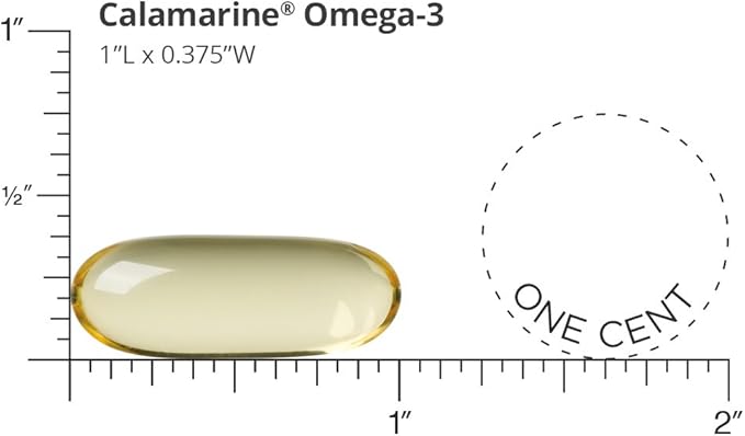 Dr. Sinatra CalaMarine Omega 3 Supplement with DHA and EPA, Clinical Grade for Brain, Heart, and Eye Health, 60 Softgels