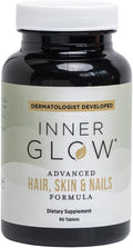 Advanced Hair, Skin & Nails Vitamins – Doctor-Developed Hair Supplement with Biotin, Collagen Peptides, Vitamin E & B12 – Clinically Tested 12-Week Results, Made in USA, Non-GMO