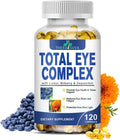 Total Eye Complex - Lutein + Bilberry + Zeaxanthin + Citrus Bioflavonoids - Ultra Vision Support Supplement for Healthy Eyes 120 Softgels, 60 Day Supply
