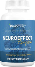 Paleovalley NeuroEffect - Neuro Mushroom Coffee Nutritional Supplement for Focus, Memory, and Energy Support - 28-Day Supply - 8 Full Spectrum Mushroom and Whole Coffee Fruit Extracts