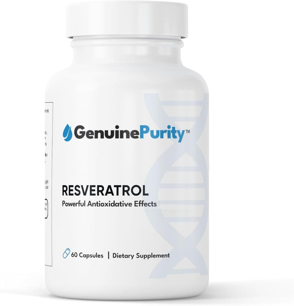 Liposomal Trans-Resveratrol 500mg | Powerful Antioxidant, Activates Sirtuins | Pure Liposomal Trans-Resveratrol Supplement | Gluten Free, Vegan, USA Made, Non-GMO | 60 Capsules