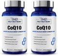 1MD Nutrition CoQ10 - for Heart Health & Cellular Energy Production - Health Supplement for Men & Women - Coenzyme Q10 Softgel - 60 Days (2-Pack)
