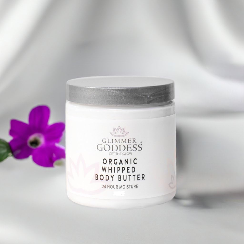 GLIMMER GODDESS Organic Body Butter - 8oz (Caribbean Breeze)