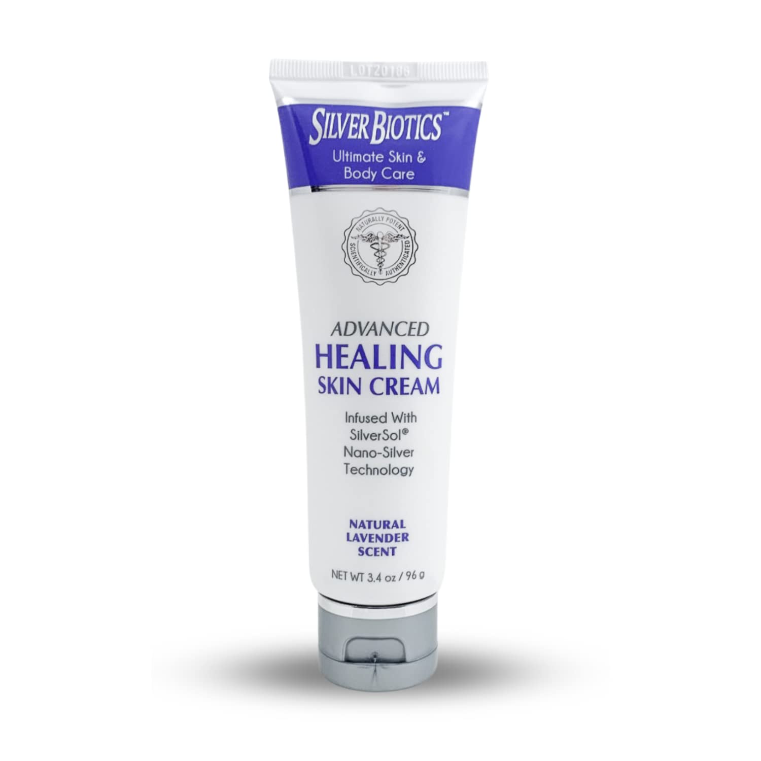 Silver Biotics Nano Silver Healing Lotion Cream Lavender Scent Infused SilverSol and Hyaluronic Acid | All Natural Ingredients to Heal, Smooth Your Skin Blemishes and Scars (3.4 oz.)
