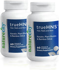NatureCity True-HNS Hair Nails and Skin Cynatine Keratin and Plant Based Biotin Vitamin Supplement |Fuller and Stronger Hair and Nails|Non GMO| 120 Veggie Capsules